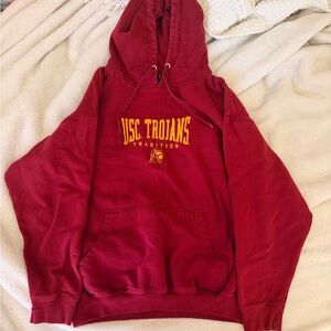USC Trojans Maroon Hoodie with Gold Logo